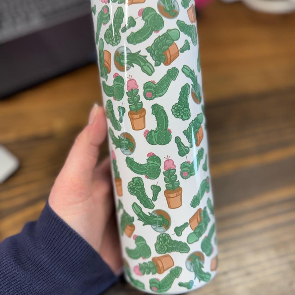 Cactus Penis Patterned Party Tumbler